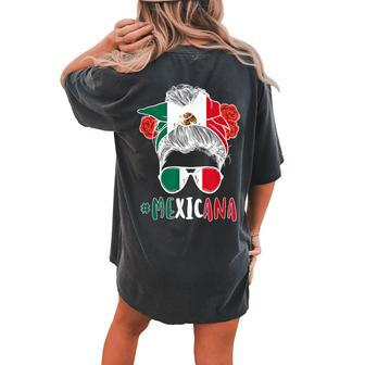 Mexicana Latina Mexican Girl Mexico Woman Women's Oversized Comfort T-shirt Back Print - Monsterry DE
