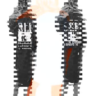 Salem 1692 They Missed One Retro Vintage Witches History Women's Oversized Comfort T-shirt Back Print | Mazezy