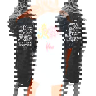 Scary Horror Movie Blood Poetry Poem I Love Horror Movies Scary Women's Oversized Comfort T-shirt Back Print | Mazezy