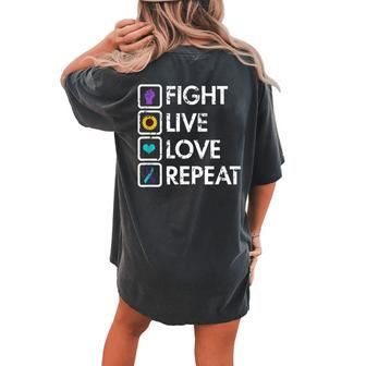 Semicolon Be Here Tomorrow Suicide Awareness Prevention Women's Oversized Comfort T-Shirt Back Print | Mazezy