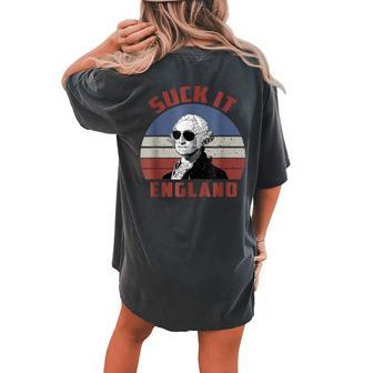 Suck It England 4Th Of July For Men Women Women's Oversized Comfort T-Shirt Back Print | Mazezy