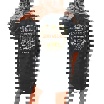 They Didn't Burn Witches They Burned Women's Oversized Comfort T-shirt Back Print | Mazezy