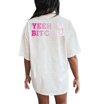 90S Country Music Festival Western Wear Style Cowgirl Yeehaw Women's Oversized Comfort T-Shirt Back Print | Mazezy