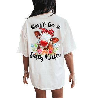 Heifer Cow Graphic Plus Size For Girls & Womens Women's Oversized Comfort T-Shirt Back Print | Mazezy