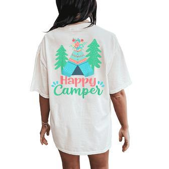 Kids Happy Campers For Girl Boy Picnic Toddler Camping Lover Women's Oversized Comfort T-Shirt Back Print | Mazezy