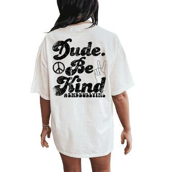 Orange Unity Day Antibullying Friend Kindness Women's Oversized Comfort T-Shirt Back Print