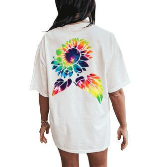 Sunflower Festival Summer Floral Perfect Idea For Women Women's Oversized Comfort T-Shirt Back Print | Mazezy