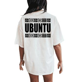 Cool Ubuntu For Women And Youth Women's Oversized Comfort T-Shirt Back Print | Mazezy