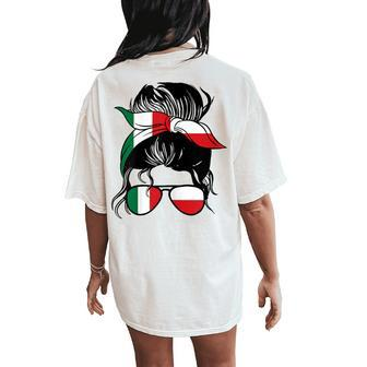 Half Italian Half Polish Girl Italy And Poland Mix Women's Oversized Comfort T-Shirt Back Print | Mazezy