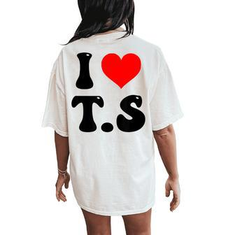 I Heart Love Ts Taylor Name Love Women Women's Oversized Comfort T-Shirt Back Print - Seseable