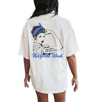 High School Social Study Teacher Wife Strong Woman Women's Oversized Comfort T-Shirt Back Print | Mazezy