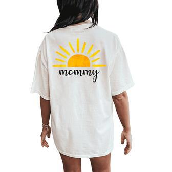 Mommy Of The Birthday First Trip Around The Sun Birthday Women's Oversized Comfort T-Shirt Back Print - Monsterry UK