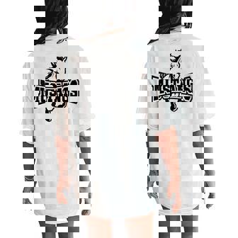 Mustangs Teacher Student School Sports Fan Team Spirit Women's Oversized Comfort T-Shirt Back Print | Seseable CA