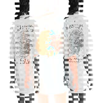 Neurodiversity Is Beautiful Brain Special Education Teacher Women's Oversized Comfort T-Shirt Back Print | Mazezy