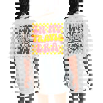Retro Groovy In My Travis Era Women's Oversized Comfort T-Shirt Back Print - Seseable