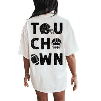 Touchdown Game Day Tis The Season Football Women's Oversized Comfort T-Shirt Back Print - Monsterry DE