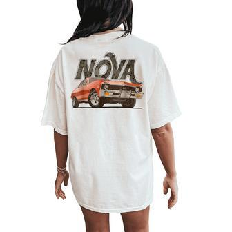 Vintage Chevys Ii Nova Vintage Chevys Ii Nova Women's Oversized Comfort T-Shirt Back Print - Monsterry CA