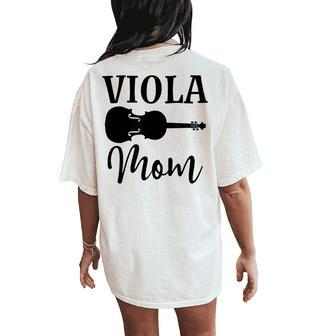 Viola Mom Orchestra Music Women's Oversized Comfort T-Shirt Back Print | Mazezy