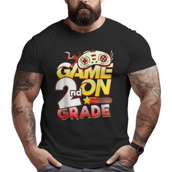 2Nd Grade Teacher & Student - Game On Video Controller Gifts For Teacher Funny Gifts Big and Tall Men Graphic T-shirt | Mazezy