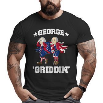 4Th Of July George Washington Griddy George Griddin Big and Tall Men Graphic T-shirt | Mazezy