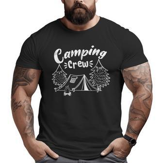 Camping Crew Family Matching Camper Group Camping Funny Gifts Big and Tall Men Graphic T-shirt | Mazezy