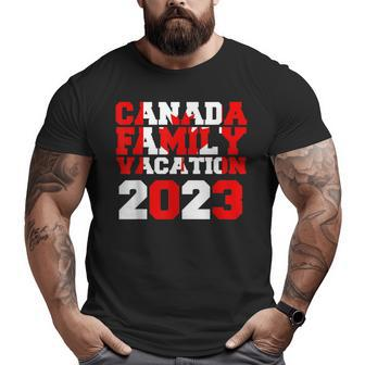 Canada Family Vacation 2023 Matching Group Family Vacation Funny Designs Funny Gifts Big and Tall Men Graphic T-shirt | Mazezy