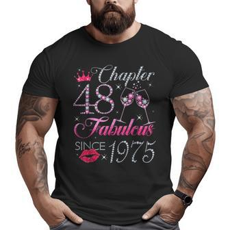 Chapter 48 Fabulous Since 1975 48Th Birthday Gift For Women Big and Tall Men Graphic T-shirt | Mazezy