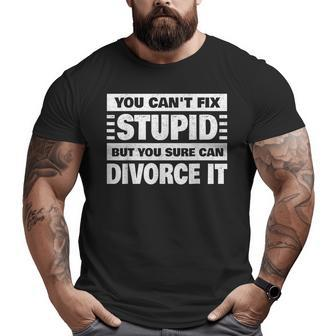 Cool Divorce For Men Women Newly Breakup Marriage Divorced Cool Gifts Big and Tall Men Graphic T-shirt | Mazezy