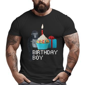 Cool Gorilla Tag Birthday Party Vr Gamer Kids Ns Big and Tall Men Graphic T-shirt | Mazezy