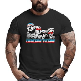 Dream Team Presidents Mount Rushmore 4Th Of July Funny Dream Funny Gifts Big and Tall Men Graphic T-shirt | Mazezy