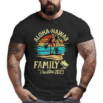 Family Vacation 2023 Aloha Hawaii Hawaiian Matching Group Family Vacation Funny Designs Funny Gifts Big and Tall Men Graphic T-shirt | Mazezy