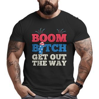 Fireworks Firing System Director Funny Boom 4Th Of July Big and Tall Men Graphic T-shirt | Mazezy
