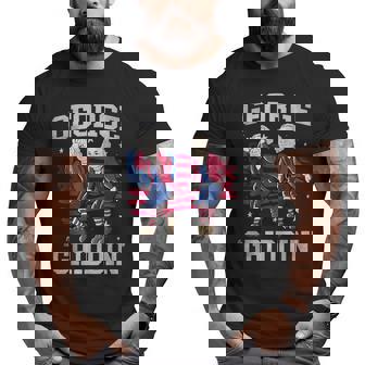 Funny George Washington Griddy George Griddin 4Th Of July Big and Tall Men Graphic T-shirt | Mazezy