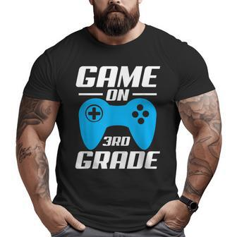 Game On Video Controller 3Rd Grade Funny 3Rd Grade Funny Gifts Big and Tall Men Graphic T-shirt | Mazezy