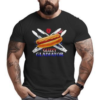 Glizzy Gladiator Funny For Men Women Big and Tall Men Graphic T-shirt | Mazezy