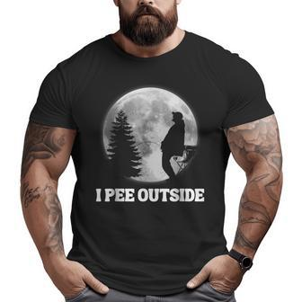 I Pee Outside I Love Peeing Outside Funny Camping Camping Funny Gifts Big and Tall Men Graphic T-shirt | Mazezy
