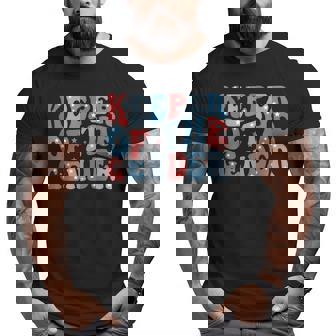 Keeper Of The Gender 4Th Of July Gender Reveal Theme Party Big and Tall Men Graphic T-shirt | Mazezy