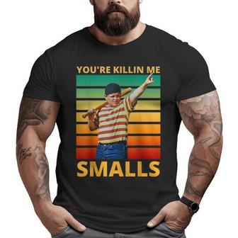 Retro Vintage Dad Baseball Softball Youre Killin Me Smalls Funny Gifts For Dad Big and Tall Men Graphic T-shirt | Mazezy