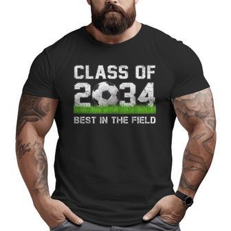 Soccer Class Of 2034 2 To 4Yr Old - Best In The Field Soccer Funny Gifts Big and Tall Men Graphic T-shirt | Mazezy