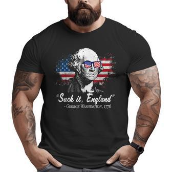 Suck-It England Funny 4Th Of July George Washington 1776 1776 Funny Gifts Big and Tall Men Graphic T-shirt | Mazezy