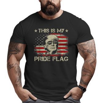 This Is My Pride Flag Trump 2024 American Flag 4Th Of July Pride Month Funny Designs Funny Gifts Big and Tall Men Graphic T-shirt | Mazezy