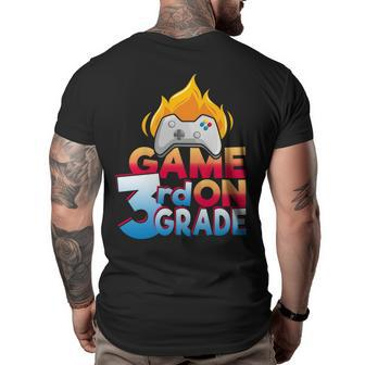 3Rd Grade Teacher & Student - Game On Controller Gifts For Teacher Funny Gifts Big and Tall Men Back Print T-shirt | Mazezy