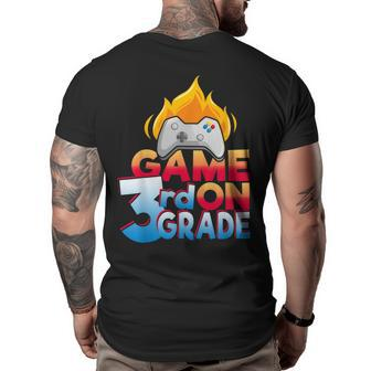 3Rd Grade Teacher & Student - Game On Controller T Gifts For Teacher Funny Gifts Big and Tall Men Back Print T-shirt | Mazezy