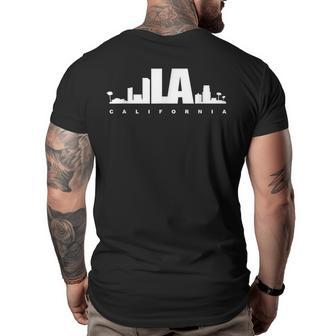 City Of Los Angeles California California Gifts And Merchandise Funny Gifts Big and Tall Men Back Print T-shirt | Mazezy