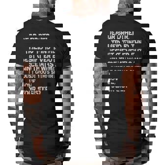 Fathers Day Presents For Brother Clothing Funny Gifts For Brothers Big and Tall Men Back Print T-shirt | Mazezy