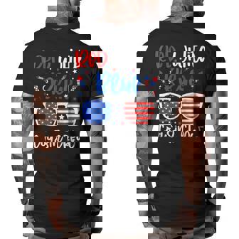 Red White & Blue Cousin Crew 4Th Of July Kids Usa Usa Funny Gifts Big and Tall Men Back Print T-shirt | Mazezy
