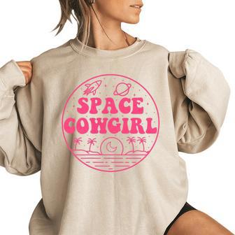 Space Cowgirls Bachelorette Party Rodeo Western Aesthetic Rodeo Funny Gifts Women Oversized Sweatshirt | Mazezy