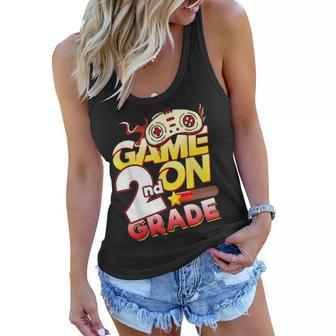 2Nd Grade Teacher & Student - Game On Video Controller Gifts For Teacher Funny Gifts Women Flowy Tank | Mazezy CA