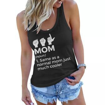 Asl Mom Definition American Sign Language Women Gifts For Mom Funny Gifts Women Flowy Tank | Mazezy UK