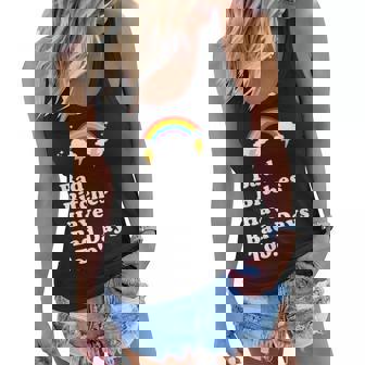 Bad Bitches Have Bad Days Too - Funny Rainbow Attitude Style Women Flowy Tank | Mazezy